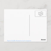 carte postale girafe spatiale (Dos)