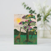 Carte Postale Girafe sur les Avions d'Afrique (Debout devant)