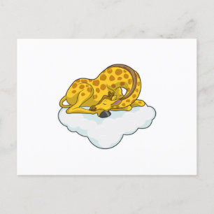 Carte Postale Girafe sur les nuages