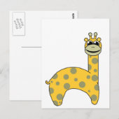 Carte Postale Girafes (Devant / Derrière)