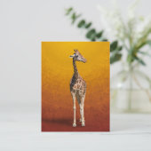 CARTE POSTALE GIRAFFE (Debout devant)