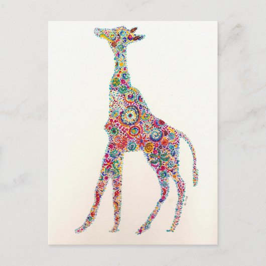 Carte Postale Giraffe (Devant)