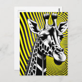 Carte Postale Giraffe (Devant / Derrière)