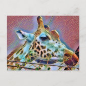 CARTE POSTALE GIRAFFE (Devant)