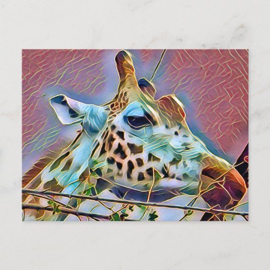 CARTE POSTALE GIRAFFE (Devant)