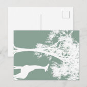 Carte Postale Giraffe (Devant / Derrière)