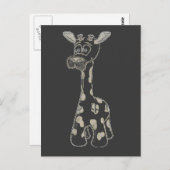 Carte postale Giraffe (Devant / Derrière)