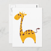 Carte Postale Giraffe (Devant / Derrière)