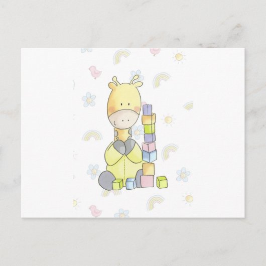 Carte Postale Giraffe (Devant)