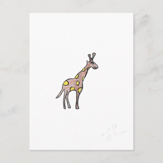 Carte Postale Giraffe (Devant)