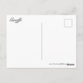 Carte Postale Giraffe #8 (Dos)