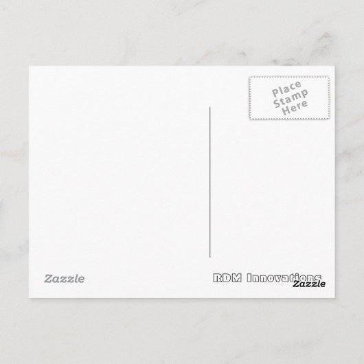 Carte Postale Giraffe affamée (Dos)