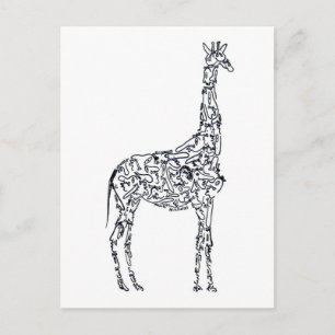 Carte Postale GIRAFFE AFRICAIN par NICHOLAS