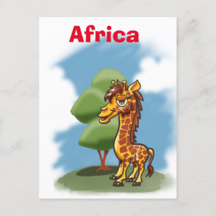 Carte Postale Giraffe Afrique