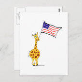 Carte Postale Giraffe américaine (Devant / Derrière)