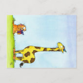 Carte postale GIRAFFE ANNIVERSAIRE par Nicole Jane (Devant)
