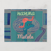 Carte Postale Giraffe Art Joueuse : Un Plaisir Africain (Devant)