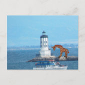 Carte postale - Giraffe au phare LA Harbour (Devant)