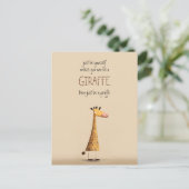 Carte Postale Giraffe - Be yourself (Debout devant)