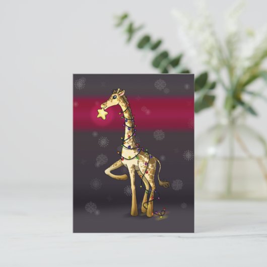 Carte Postale Giraffe brillante (Debout devant)