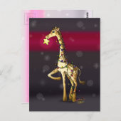 Carte Postale Giraffe brillante (Devant / Derrière)