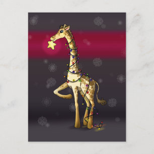 Carte Postale Giraffe brillante