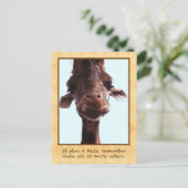 Carte postale Giraffe Cute (Debout devant)
