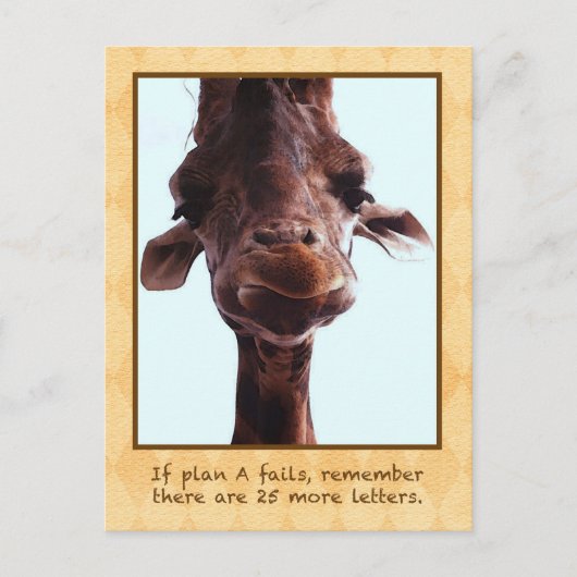 Carte postale Giraffe Cute (Devant)