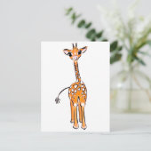 Carte postale Giraffe Cute (Debout devant)