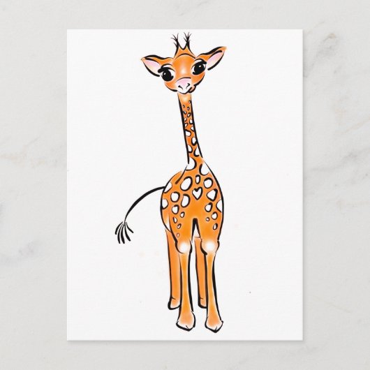 Carte postale Giraffe Cute (Devant)