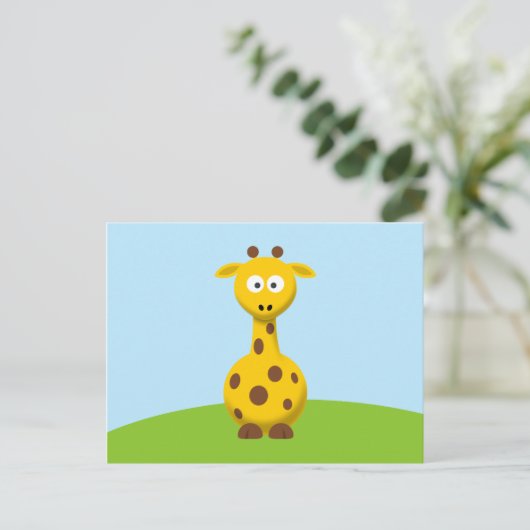 Carte Postale Giraffe de dessin (Debout devant)