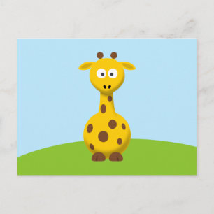 Carte Postale Giraffe de dessin
