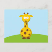 Carte Postale Giraffe de dessin (Devant)
