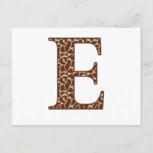 Carte Postale Giraffe E