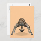 Carte Postale Giraffe flexible Silly Childish (Devant / Derrière)