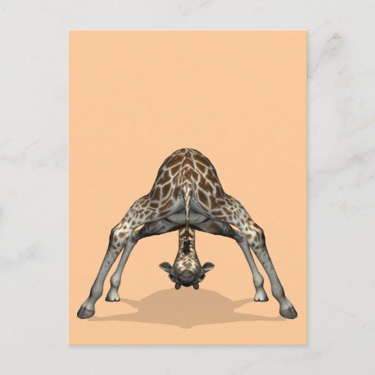 Carte Postale Giraffe flexible Silly Childish (Devant)