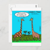 Carte Postale Giraffe Hickeys Drôle Cadeaux Tee - shirt Mugs & C (Devant / Derrière)