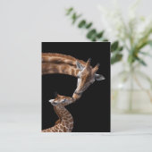 Carte postale Giraffe Kisses (Debout devant)