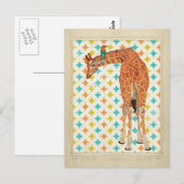 Carte postale Giraffe & Little Bird (Devant / Derrière)