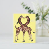 Carte Postale Giraffe Love postcard (Debout devant)