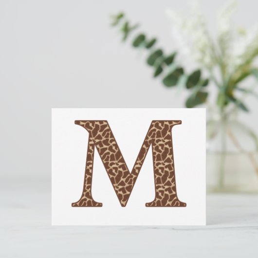 Carte Postale Giraffe M (Debout devant)