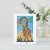 Carte Postale Giraffe maman et bébé (Debout devant)