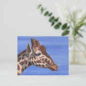 Carte Postale Giraffe pensive (Debout devant)