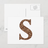 Carte Postale Giraffe S (Devant / Derrière)