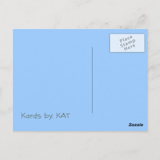 Carte Postale Giraffe, Salut ! ! (Dos)