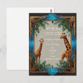 Carte Postale Giraffe sauvage (Devant / Derrière)