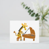 Carte Postale Giraffe sotte Jouer du piano (Debout devant)
