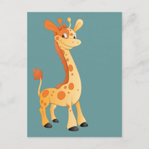 Carte Postale Giraffe souriante