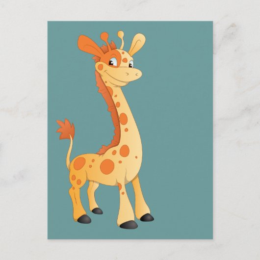 Carte Postale Giraffe souriante (Devant)