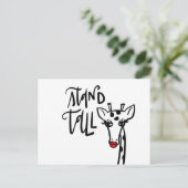 Carte Postale Giraffe Stand Tall, en lettres (Debout devant)